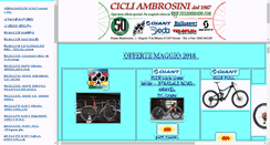 Desktop Screenshot of cicliambrosini.com